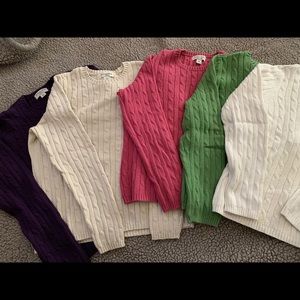 St. John’s Bay Cable Sweater Lot